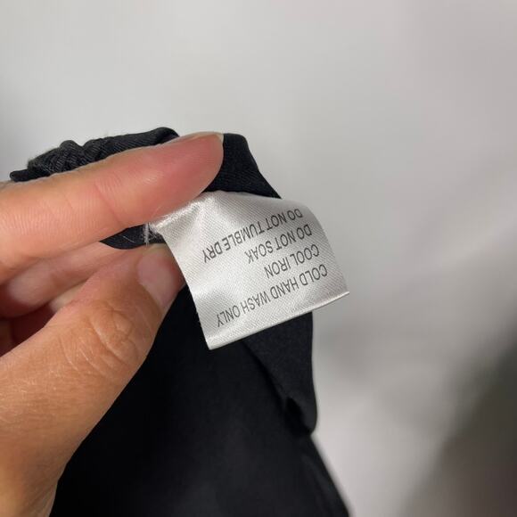 Princess Polly Size 2 Black Puff Sleeve Bodysuit Square Neckline Sheer Stretch - Picture 10 of 12